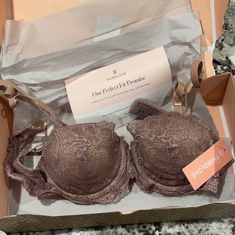 ThirdLove Lace Balconette Bra 32B1/2 in Twilight (NEW)